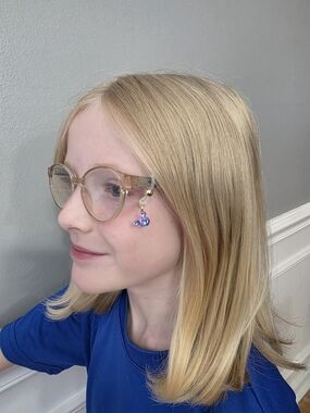 Handmade Eyeglass Charm - Rhinestone Mickey Mouse